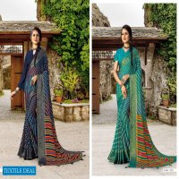 Hrishi Shimona Wholesale 40 40 Chiffon Indian Sarees