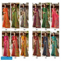 Hrishi Shimona Wholesale 40 40 Chiffon Indian Sarees