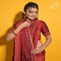 Ashima LP Ashima Wholesale Moss Chiffon Bandhani Print Sarees