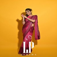 Ashima LP Ashima Wholesale Moss Chiffon Bandhani Print Sarees
