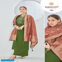 Suryajyoti Pasoori Vol-1 Wholesale Jaam Satin With Neck Work Dress Material