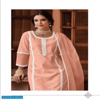 Kalki Mul Mul Wholesale Full Stitched Kurti Pant And Dupatta Catalogs