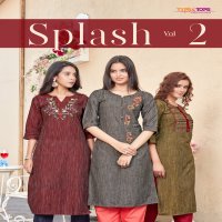 Tips And Tops Splash Vol-2 Wholesale Casual Wear Cotton Kurtis