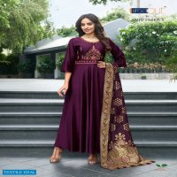 Anju Haseen Pal Vol-8 Wholesale Designer Gown With Dupatta