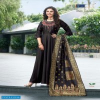 Anju Haseen Pal Vol-8 Wholesale Designer Gown With Dupatta