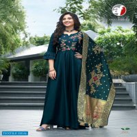 Anju Haseen Pal Vol-8 Wholesale Designer Gown With Dupatta
