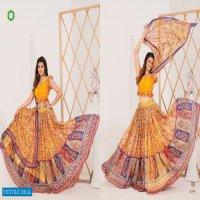 Shee Star Trendy Floral Wholesale Silk Fabrics indian Lehengas