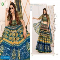 Shee Star Trendy Floral Wholesale Silk Fabrics indian Lehengas