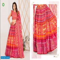 Shee Star Trendy Floral Wholesale Silk Fabrics indian Lehengas