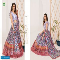 Shee Star Trendy Floral Wholesale Silk Fabrics indian Lehengas