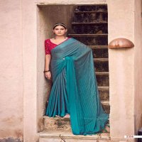 KASHVI KASHISH FANCY SAREE WITH VELVET EMBROIDERY BLOUSE
