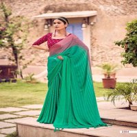 KASHVI KASHISH FANCY SAREE WITH VELVET EMBROIDERY BLOUSE