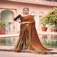 KASHVI KASHISH FANCY SAREE WITH VELVET EMBROIDERY BLOUSE