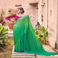 KASHVI KASHISH FANCY SAREE WITH VELVET EMBROIDERY BLOUSE