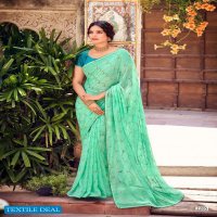 KASHVI CREATION AAKRUTI VOL 2 GEORGETTE GOLD PRINTED DESIGNER SAREE
