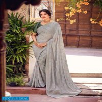 KASHVI CREATION AAKRUTI VOL 2 GEORGETTE GOLD PRINTED DESIGNER SAREE