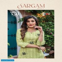 YOU BY WANNA SARGAM 4 NEW SUPER FANCY KURTI WITH PANTS