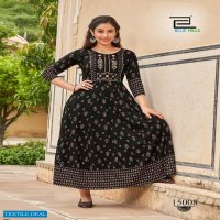 BLUE HILLS UP TO DATE VOL 15 FANCY RAYON LONG ANARKALI KURTI