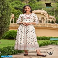 BLUE HILLS UP TO DATE VOL 15 FANCY RAYON LONG ANARKALI KURTI