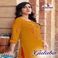 Parra Gulabo Vol-1 Wholesale 14 Kg Reyon Long Kurtis Catalogs
