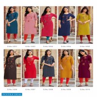 Parra Gulabo Vol-1 Wholesale 14 Kg Reyon Long Kurtis Catalogs