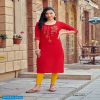 Parra Gulabo Vol-1 Wholesale 14 Kg Reyon Long Kurtis Catalogs