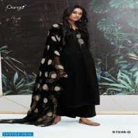 Ganga Inna S1036 Wholesale Premium Cotton Satin With Work Dresses