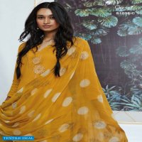 Ganga Inna S1036 Wholesale Premium Cotton Satin With Work Dresses