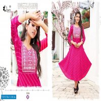 Kinti Laheriya Wholesale Short Anarkali Kurtis