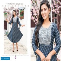 Kinti Laheriya Wholesale Short Anarkali Kurtis