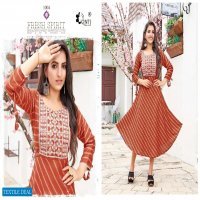 Kinti Laheriya Wholesale Short Anarkali Kurtis