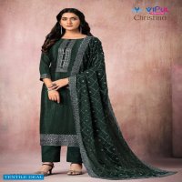 CHRISTINA BY VIPUL CHINNON EMBROIDERY WORK PARTY WEAR SUIT SUPPLIER