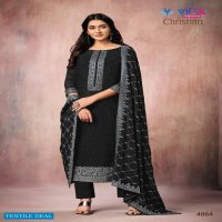 CHRISTINA BY VIPUL CHINNON EMBROIDERY WORK PARTY WEAR SUIT SUPPLIER