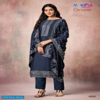 CHRISTINA BY VIPUL CHINNON EMBROIDERY WORK PARTY WEAR SUIT SUPPLIER