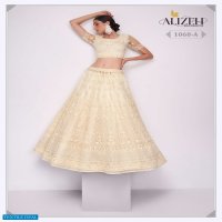 ALIZEH BRIDAL HERITAGE VOL 3 EXCLUSIVE BEAUTIFUL NET DESIGNER WORK LEHENGA