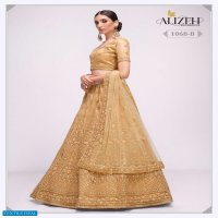 ALIZEH BRIDAL HERITAGE VOL 3 EXCLUSIVE BEAUTIFUL NET DESIGNER WORK LEHENGA