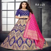 Rama Raazi 11059 To 11068 Wholesale Banarasi Meenakari lehengas Choli