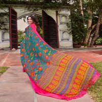 VINAMRA NANDANI SILK VOL 1 3D SATTIN PATTA SAREE WHOLESALE