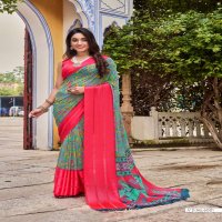 VINAMRA NANDANI SILK VOL 1 3D SATTIN PATTA SAREE WHOLESALE