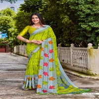 VINAMRA NANDANI SILK VOL 1 3D SATTIN PATTA SAREE WHOLESALE