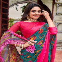 VINAMRA NANDANI SILK VOL 1 3D SATTIN PATTA SAREE WHOLESALE