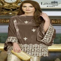 LAXURIA 1231 VELVET READYMADE PAKISTANI KURTI WITH PANT WHOLESALER