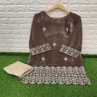 LAXURIA 1231 VELVET READYMADE PAKISTANI KURTI WITH PANT WHOLESALER
