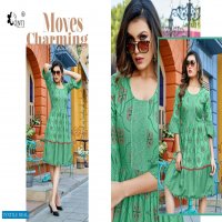 Kinti Beats Wholesale Heavy Reyon Print Mix And Match With Lace Work Kurtis