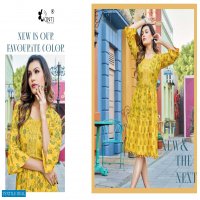 Kinti Beats Wholesale Heavy Reyon Print Mix And Match With Lace Work Kurtis