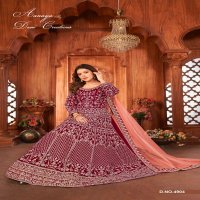 TWISHA DANI CREATION AANAYA VOL 149 VELVET DESIGNER LONG ANARKALI WINTER SUIT