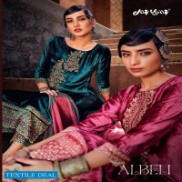 Jay VIjay Albeli Wholesale Pure Viscose Velvet With Work Salwar Suits