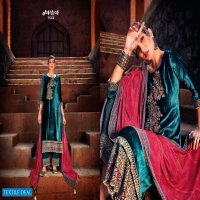 Jay VIjay Albeli Wholesale Pure Viscose Velvet With Work Salwar Suits
