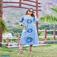 TIPS & TOPS DENIMOS VOL 7 DENIM A LINE KURTIS TRENDY COLLECTION