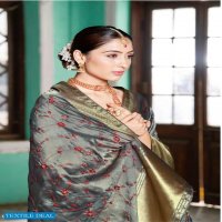 Bahubali Palak Wholesale Pure Fancy Organza Fabrics Casual Sarees
